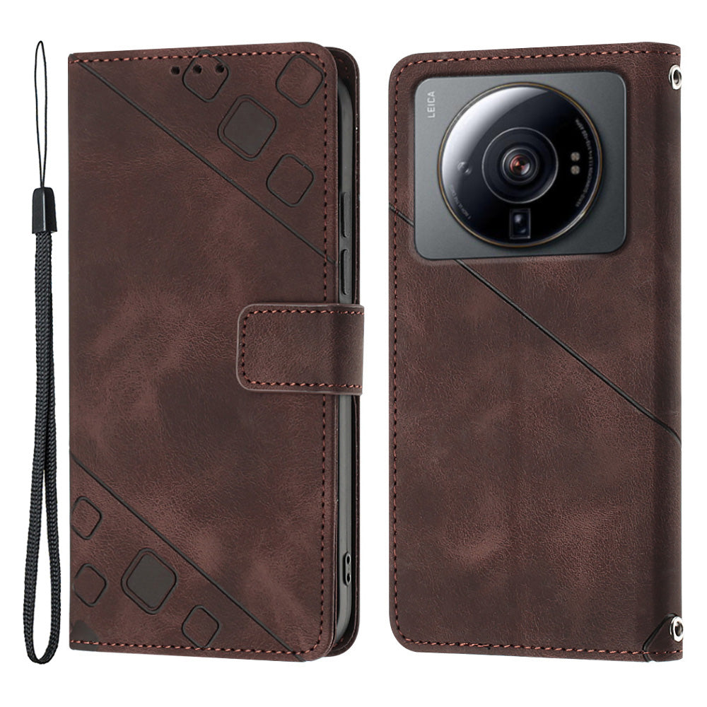 Phone Case For Xiaomi 12S Ultra 5G YB Imprinting Series-6 Skin-friendly Leather Phone Cover Stand Wallet Phone Case For Xiaomi 12S Ultra 5G YB Imprinting Series-6 Skin-friendly Leather Phone Cover Stand Wallet